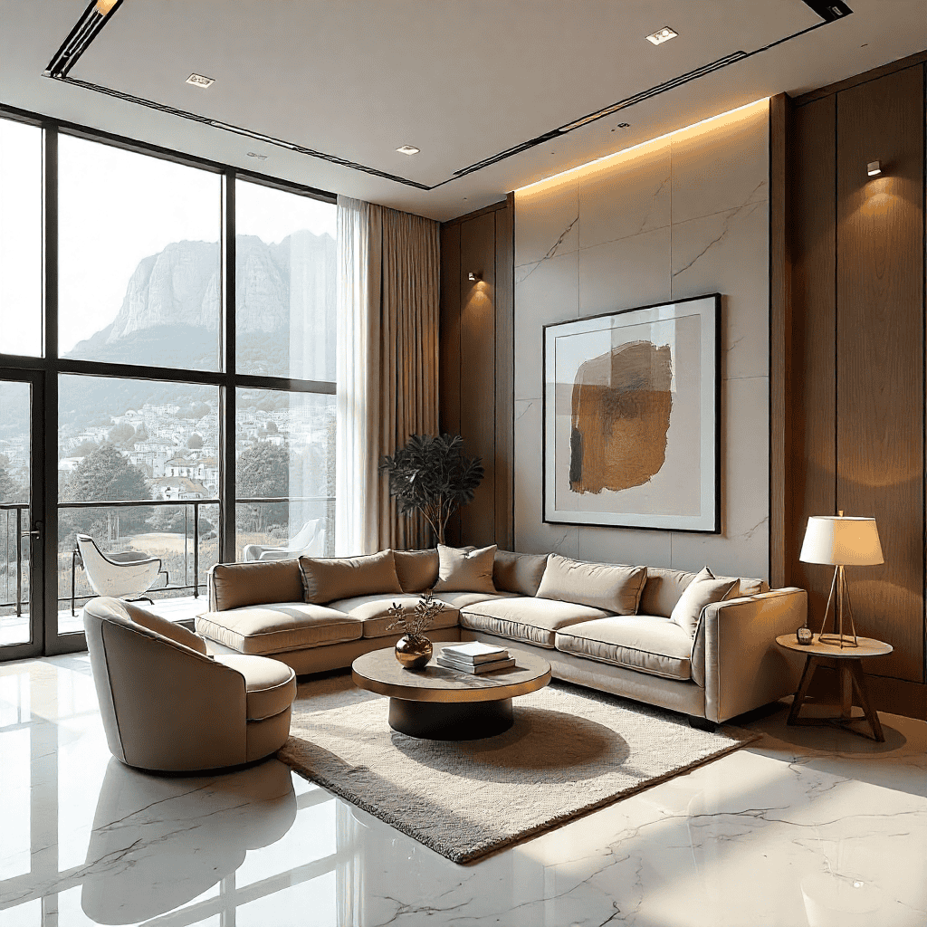 Luxueus interieur met natuurlijk licht